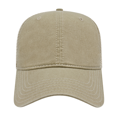 Vintage Washed Pigment-Dyed Cap with Mesh Back